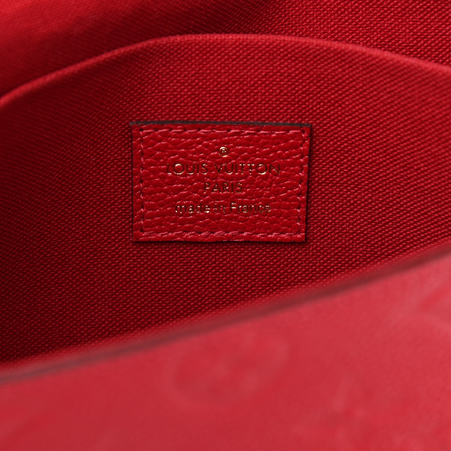 Louis Vuitton Empreinte Pochette Felicie Chain Wallet Scarlet 7 of 12