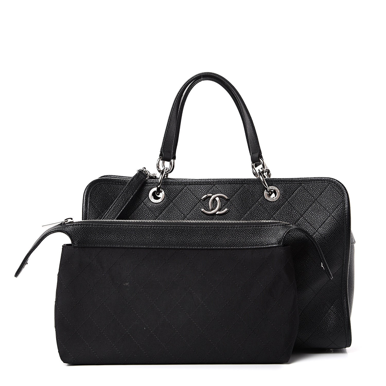 Chanel Caviar Stitched Shopping Tote Black 1 of 14