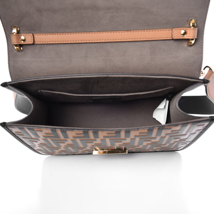 Fendi Vitello Century F is Fendi FF Embossed Kan I Shoulder Bag Orzo Tobacco 6 of 10
