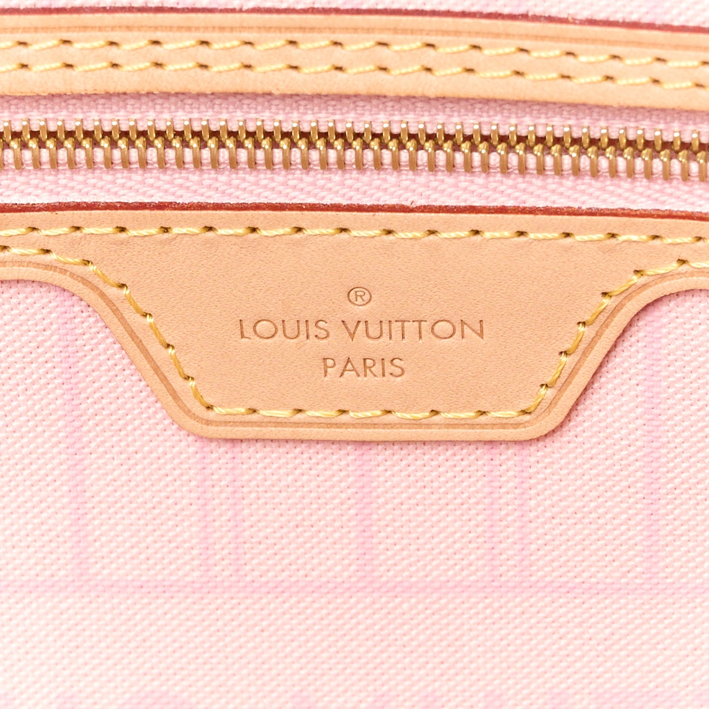 Damier Azur Neo Neverfull MM Rose Ballerine