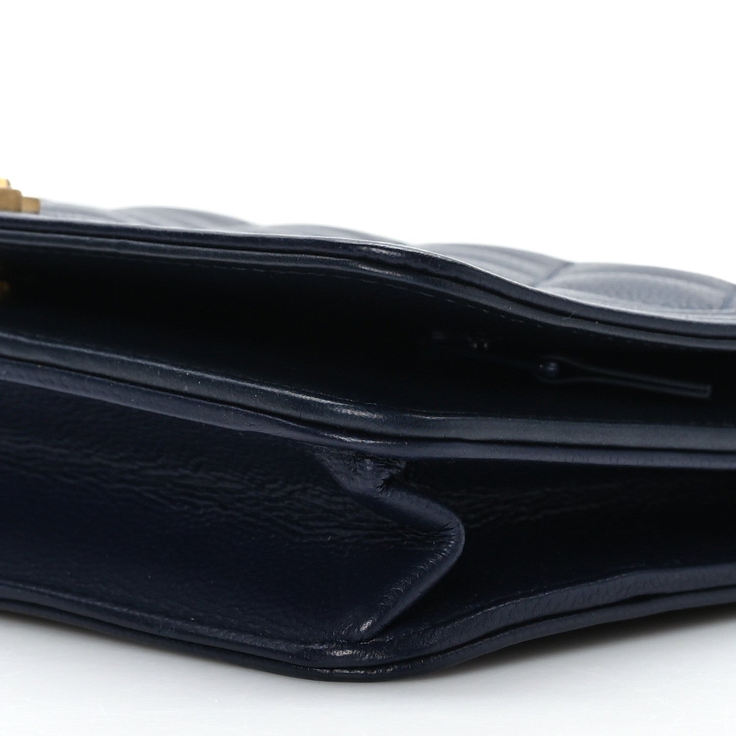Chanel Caviar Quilted Boy Wallet On Chain WOC Navy 10 of 10