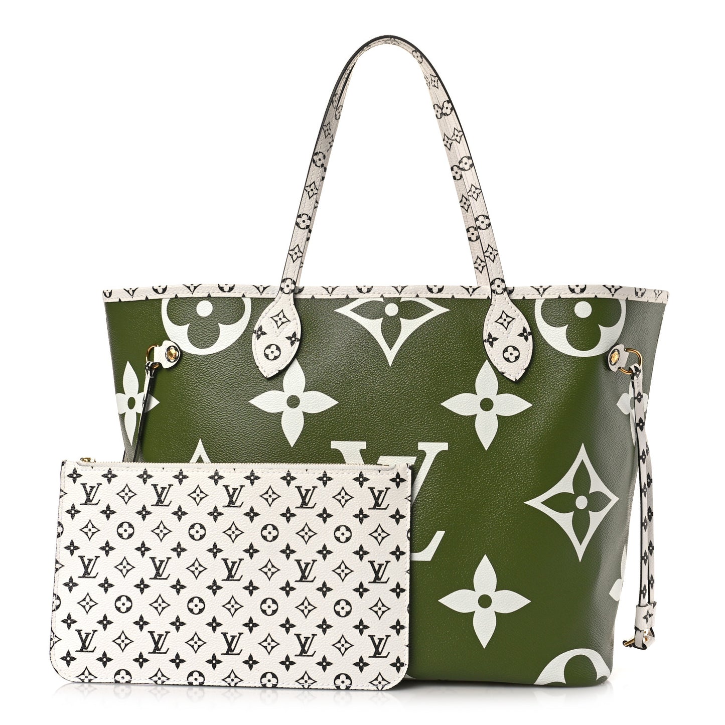 Monogram Giant Neverfull MM Kaki