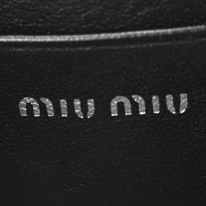 Miu Miu Nappa Matelasse Crystal Mini Crossbody Black 6 of 10