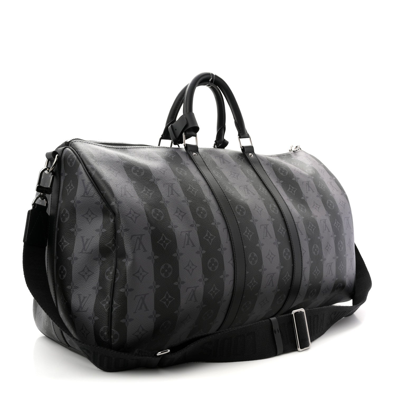 Louis Vuitton X NIGO Monogram Eclipse Stripes LV Keepall Bandouliere 50 3 of 16