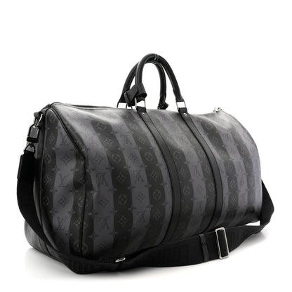 Louis Vuitton X NIGO Monogram Eclipse Stripes LV Keepall Bandouliere 50 3 of 16
