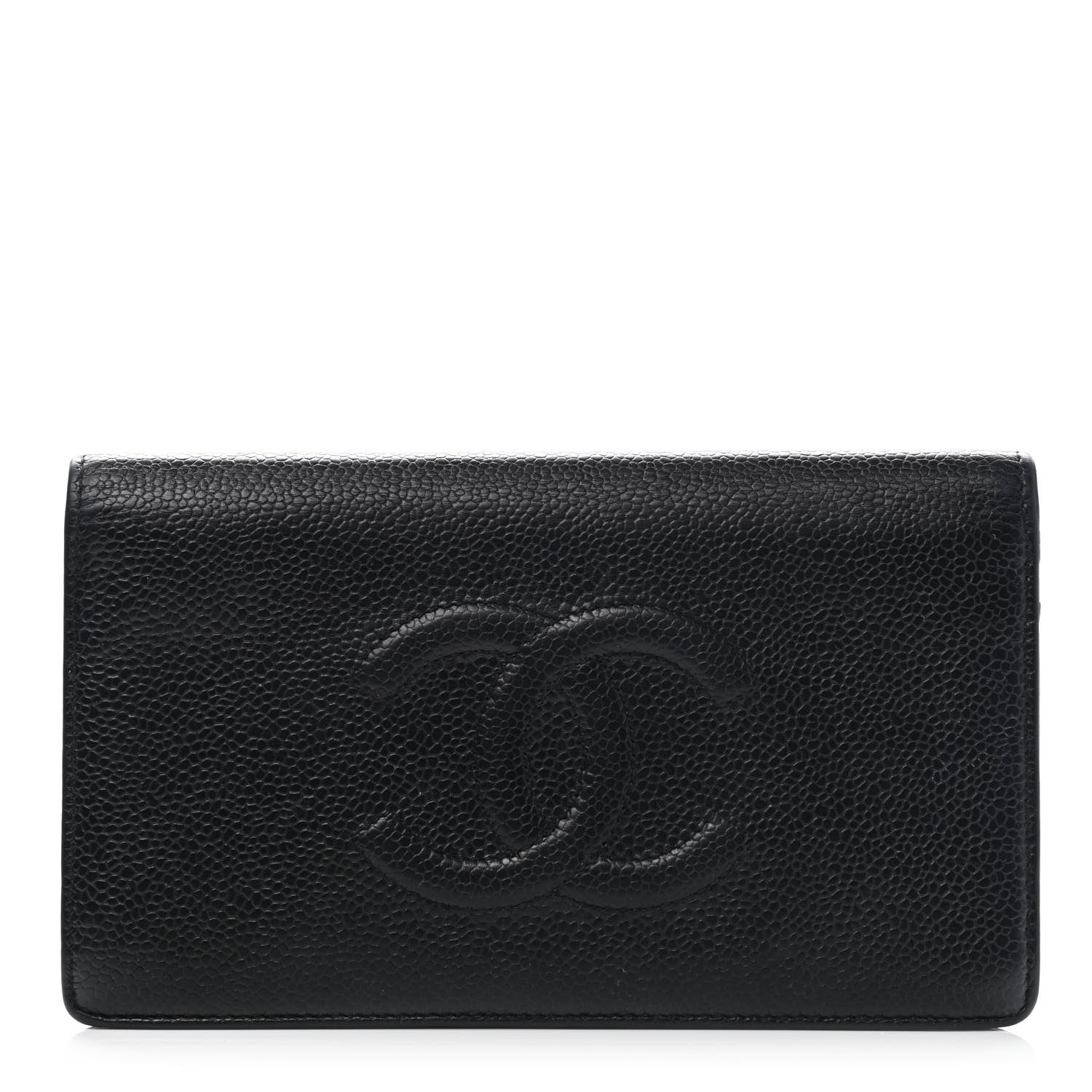 Chanel Caviar Timeless CC Yen Wallet Black 1 of 9