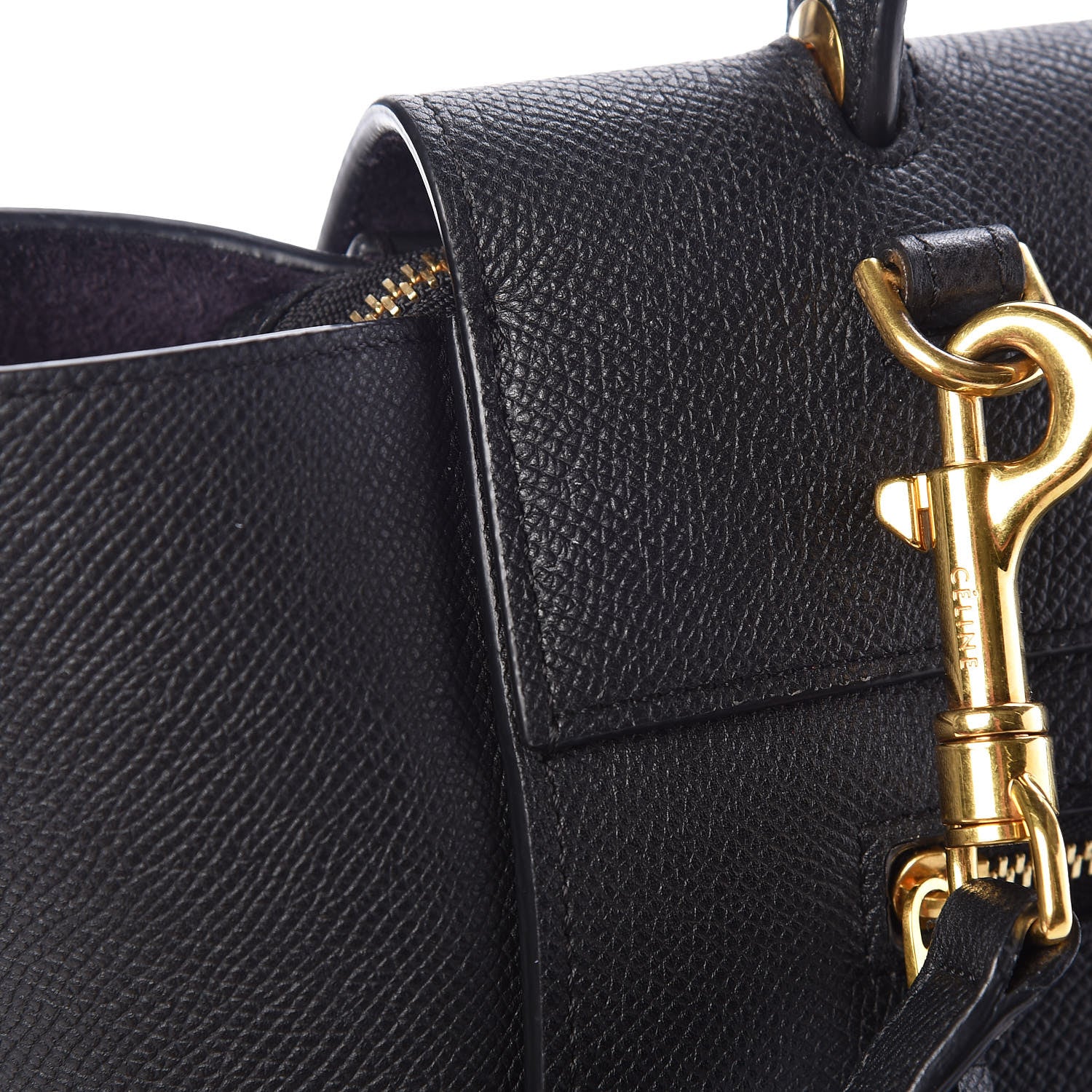 Celine Grained Calfskin Mini Belt Bag Black 7 of 17