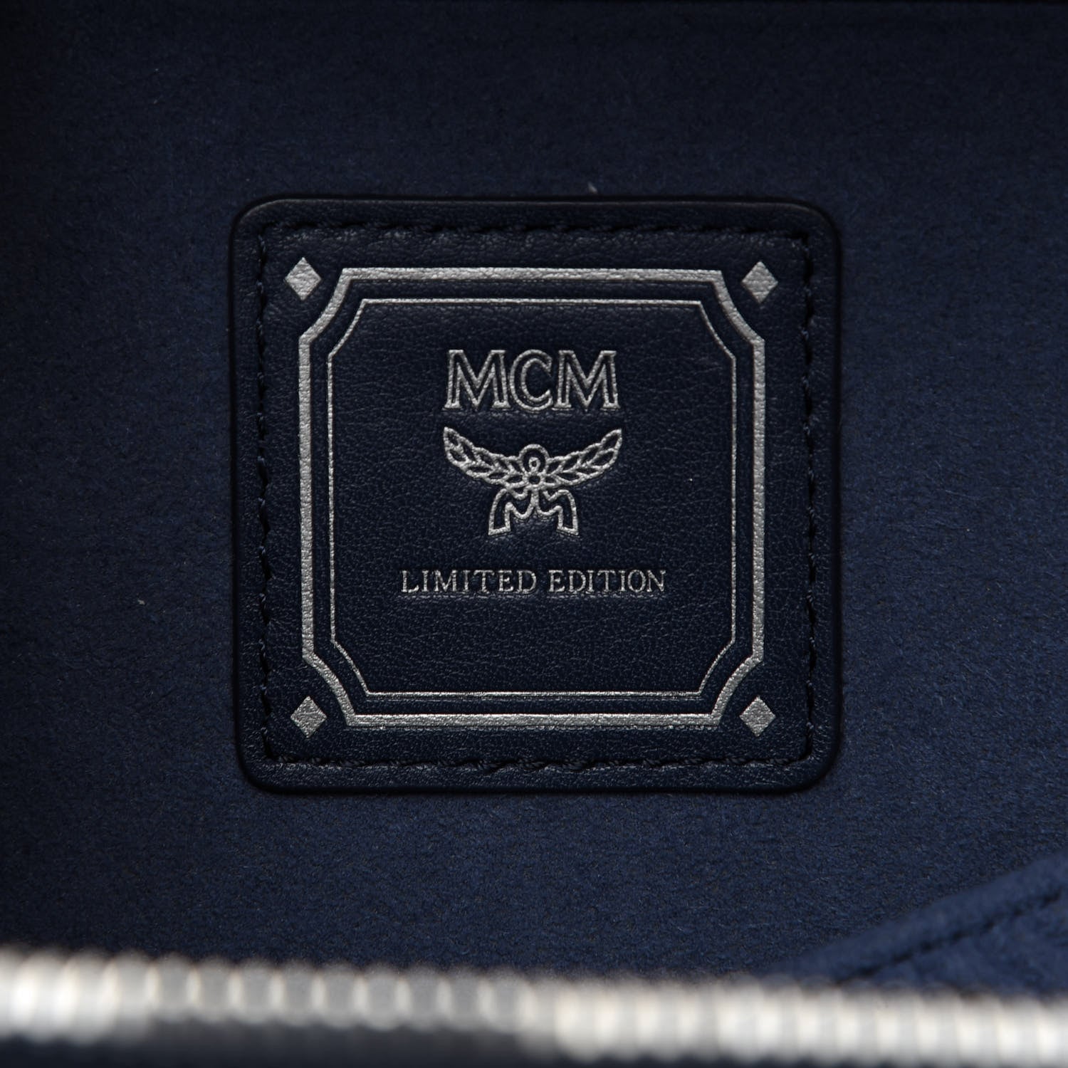 MCM Denim Rockstar Vanity Case Blue 8 of 9