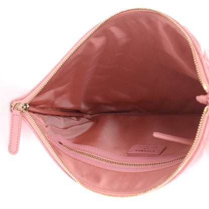 Chanel Iridescent Caviar Quilted Medium Cosmetic Case Rose Pink 5 of 8