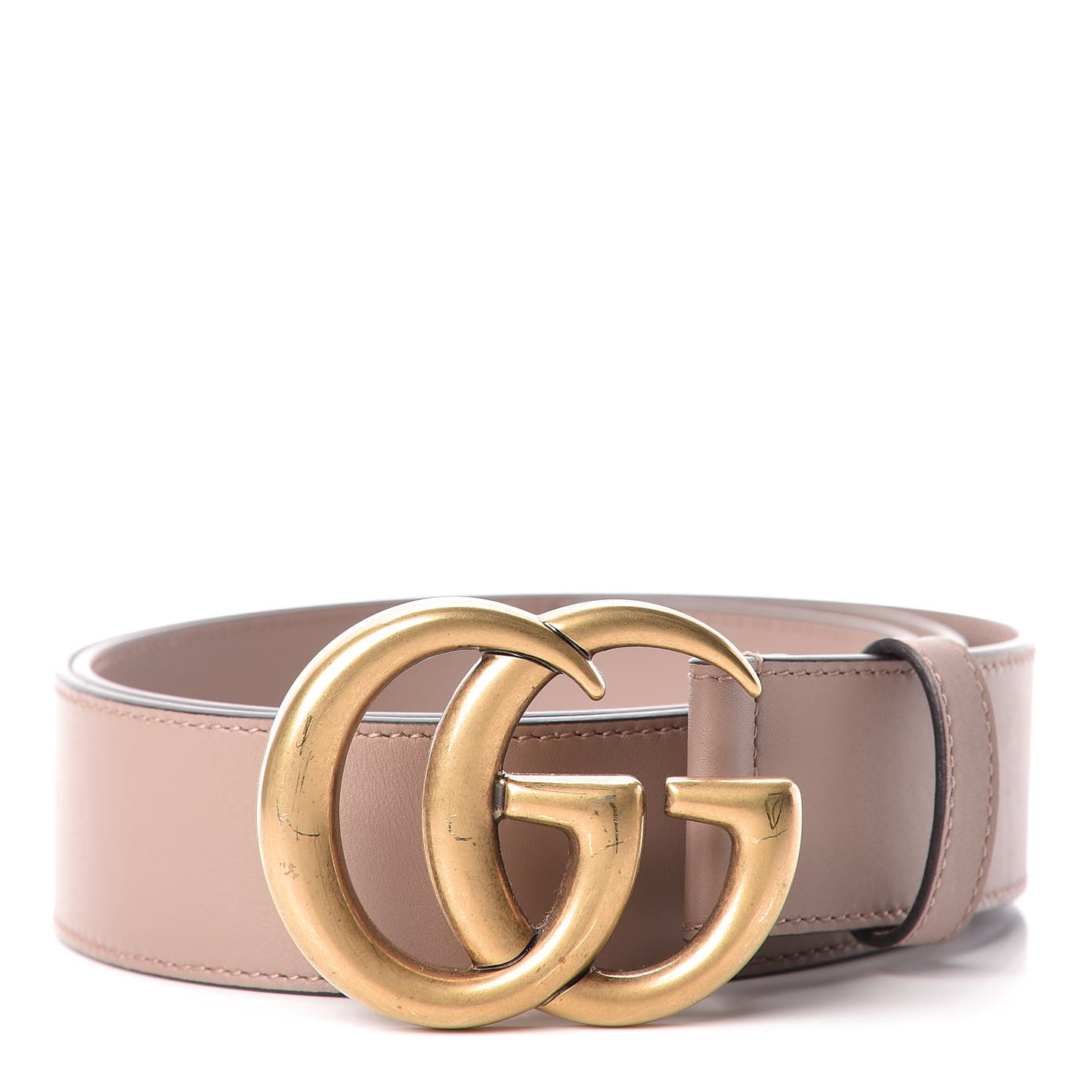 Calfskin Double G 40mm Belt 95 38 Porcelain Rose