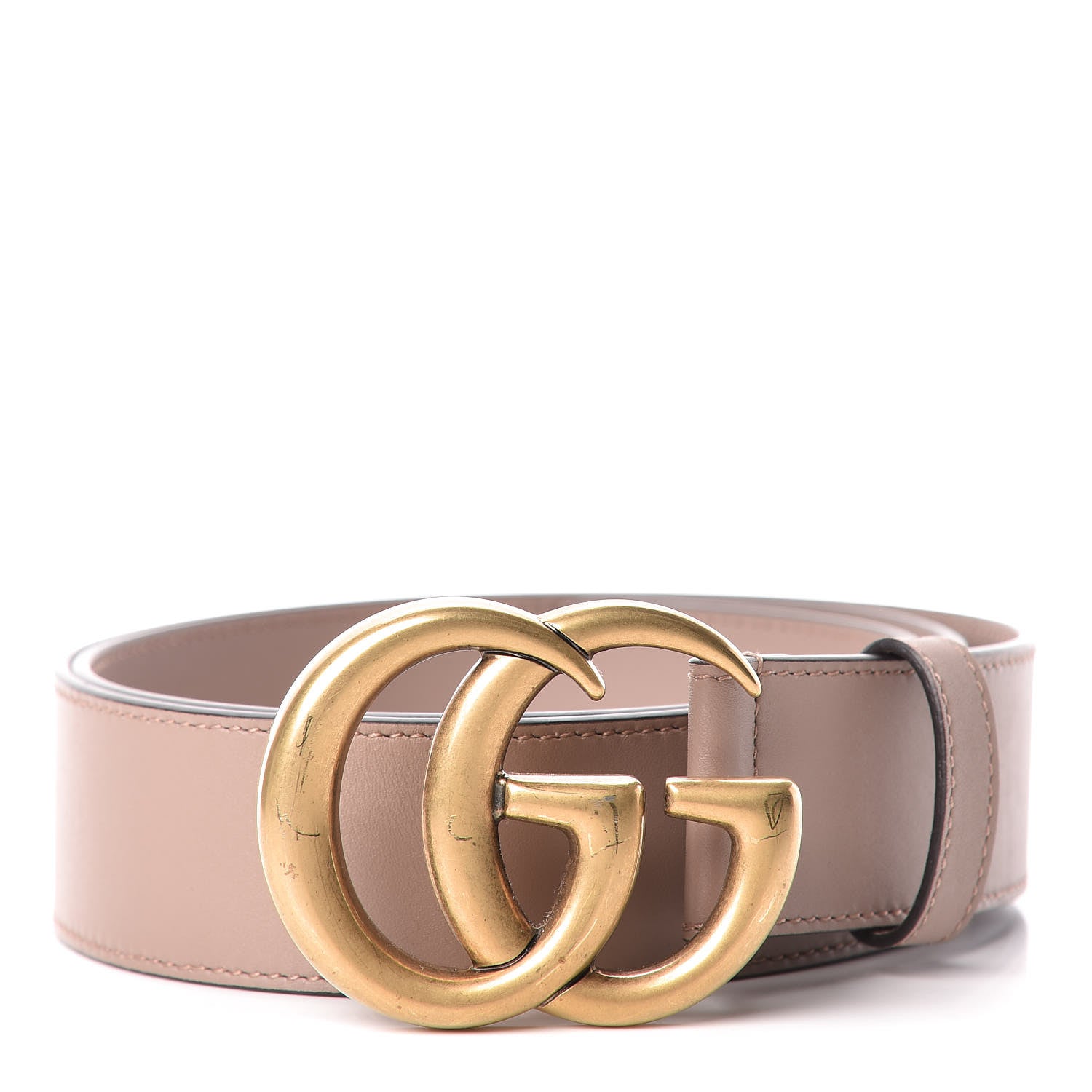 Gucci Calfskin Double G 40mm Belt 95 38 Porcelain Rose 1 of 9