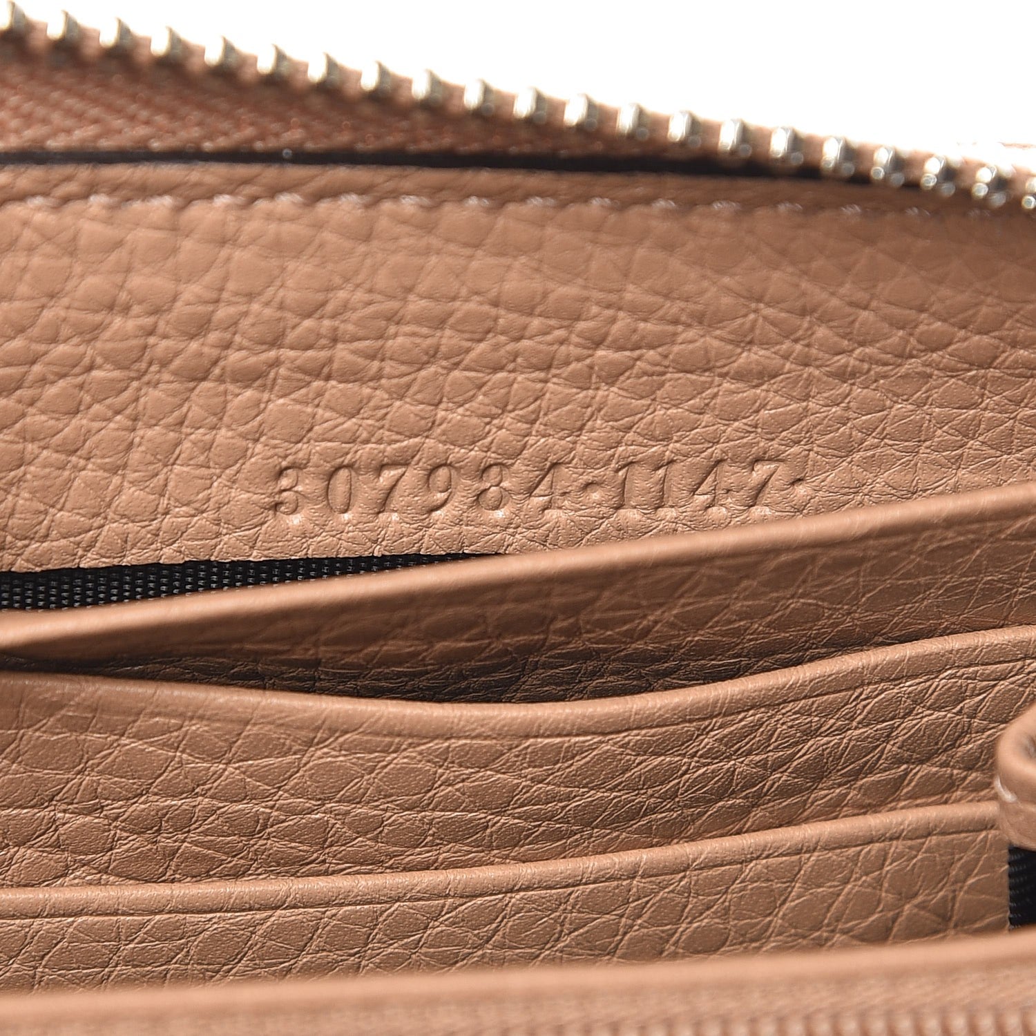 Gucci Cellarius Calfskin Bamboo Tassel Zip Around Wallet Camelia 7 of 9