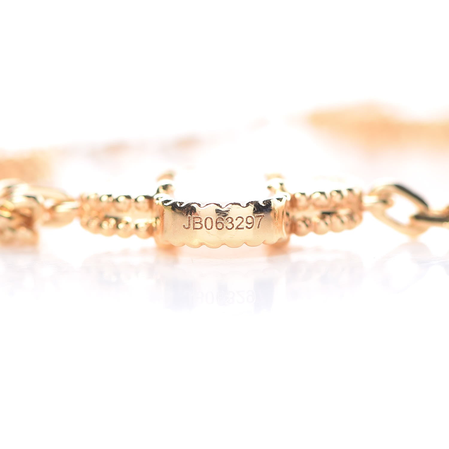 Van Cleef & Arpels 18K Yellow Gold Mother of Pearl 5 Motifs Vintage Alhambra Bracelet 4 of 6