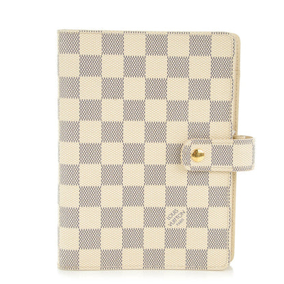 Louis Vuitton Damier Azur Medium Ring Agenda Cover 1 of 7