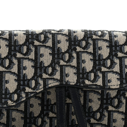 Christian Dior Oblique Saddle Belt Bag Blue 7 of 13