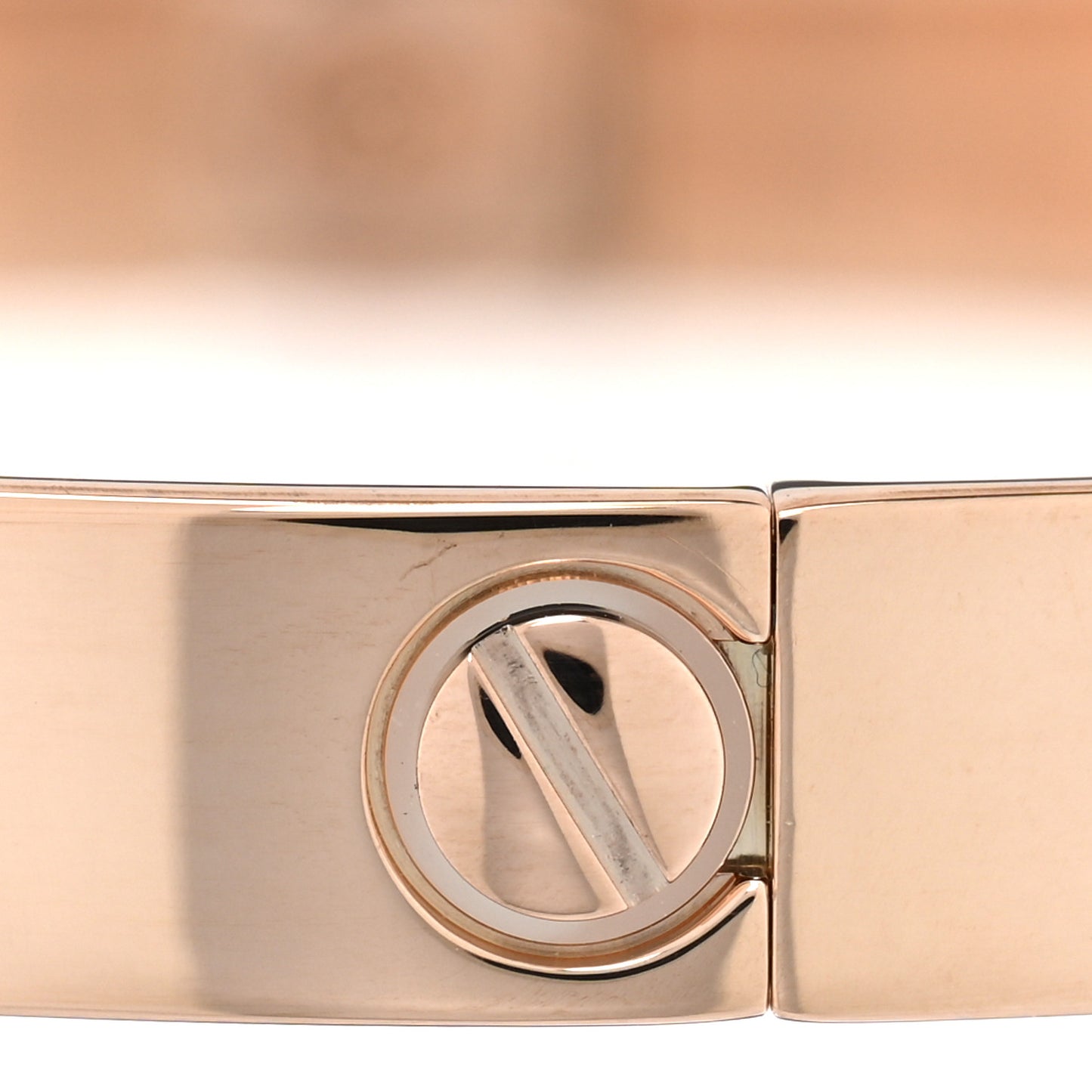 18K Pink Gold 4 Diamond LOVE Bracelet 17