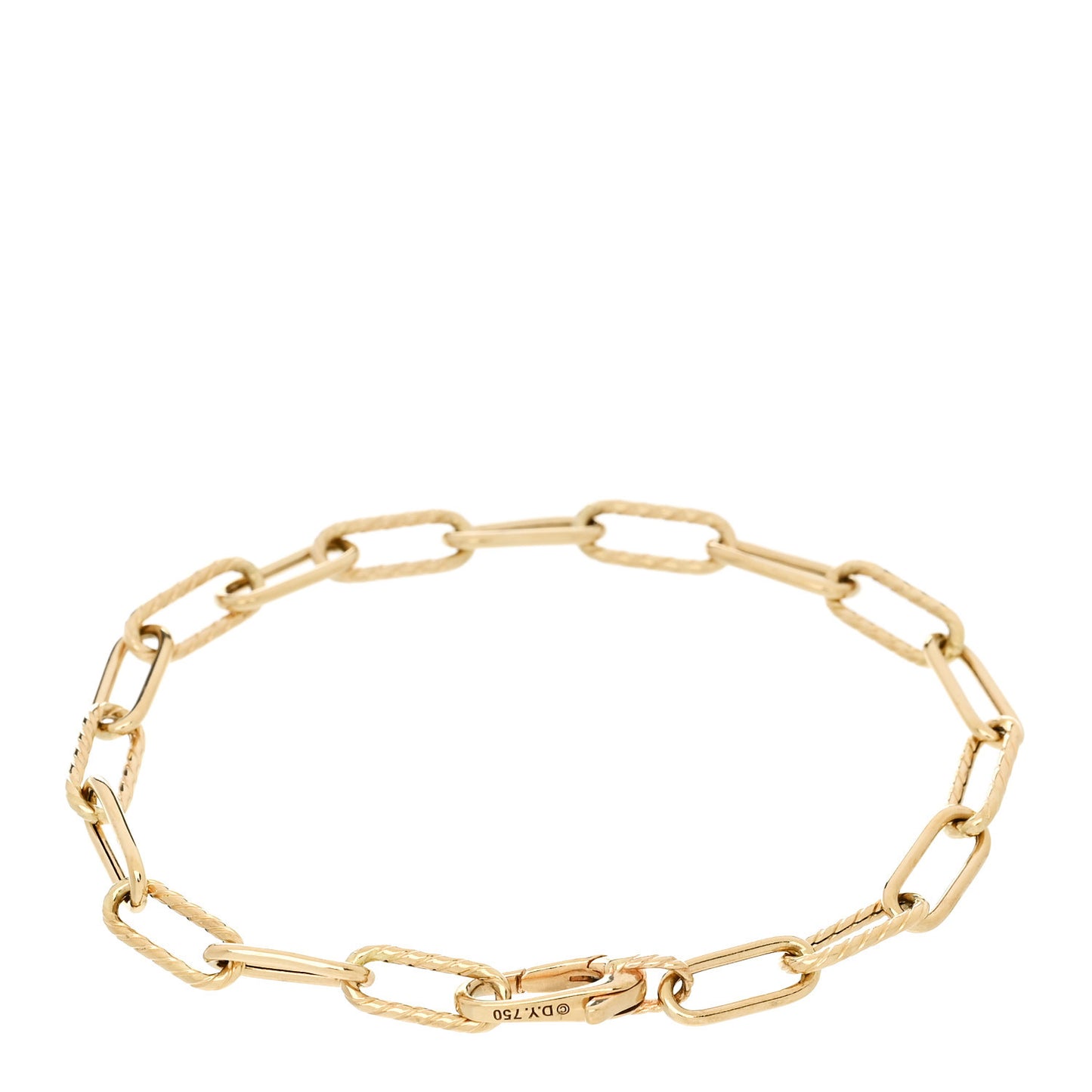 18K Yellow Gold 4mm Madison Classic Chain Bracelet