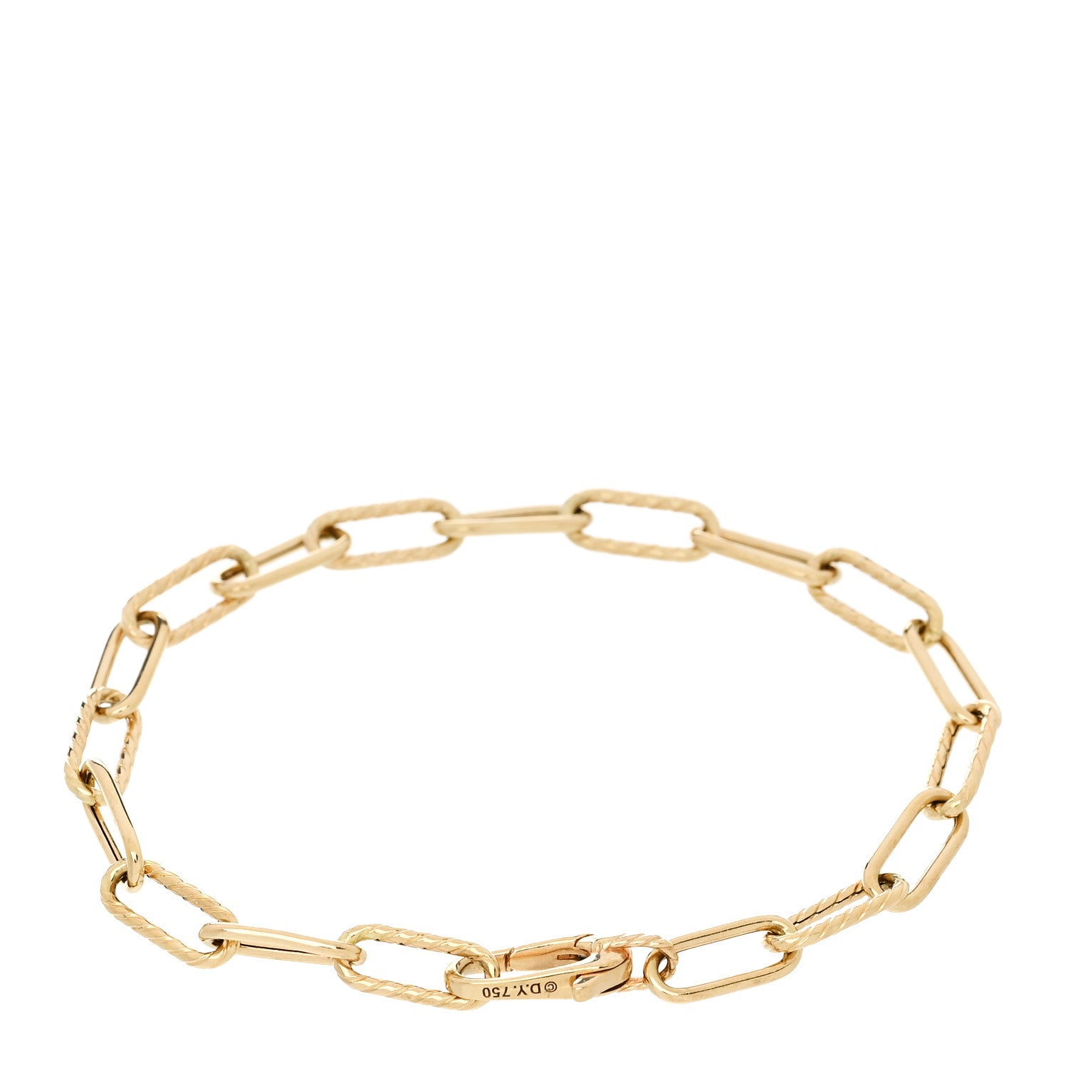 David Yurman 18K Yellow Gold 4mm Madison Classic Chain Bracelet 3 of 4
