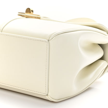 Celine Satinated Calfskin Mini 16 Top Handle Bag White Cotton 10 of 11