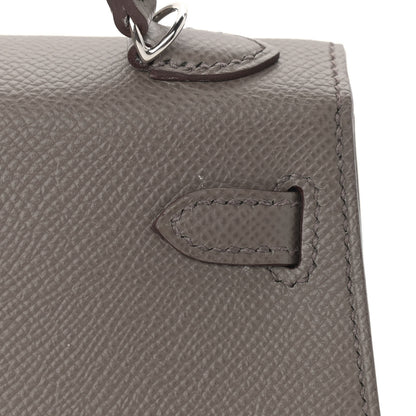 Hermes Epsom Mini Kelly Sellier 20 Etain 11 of 30