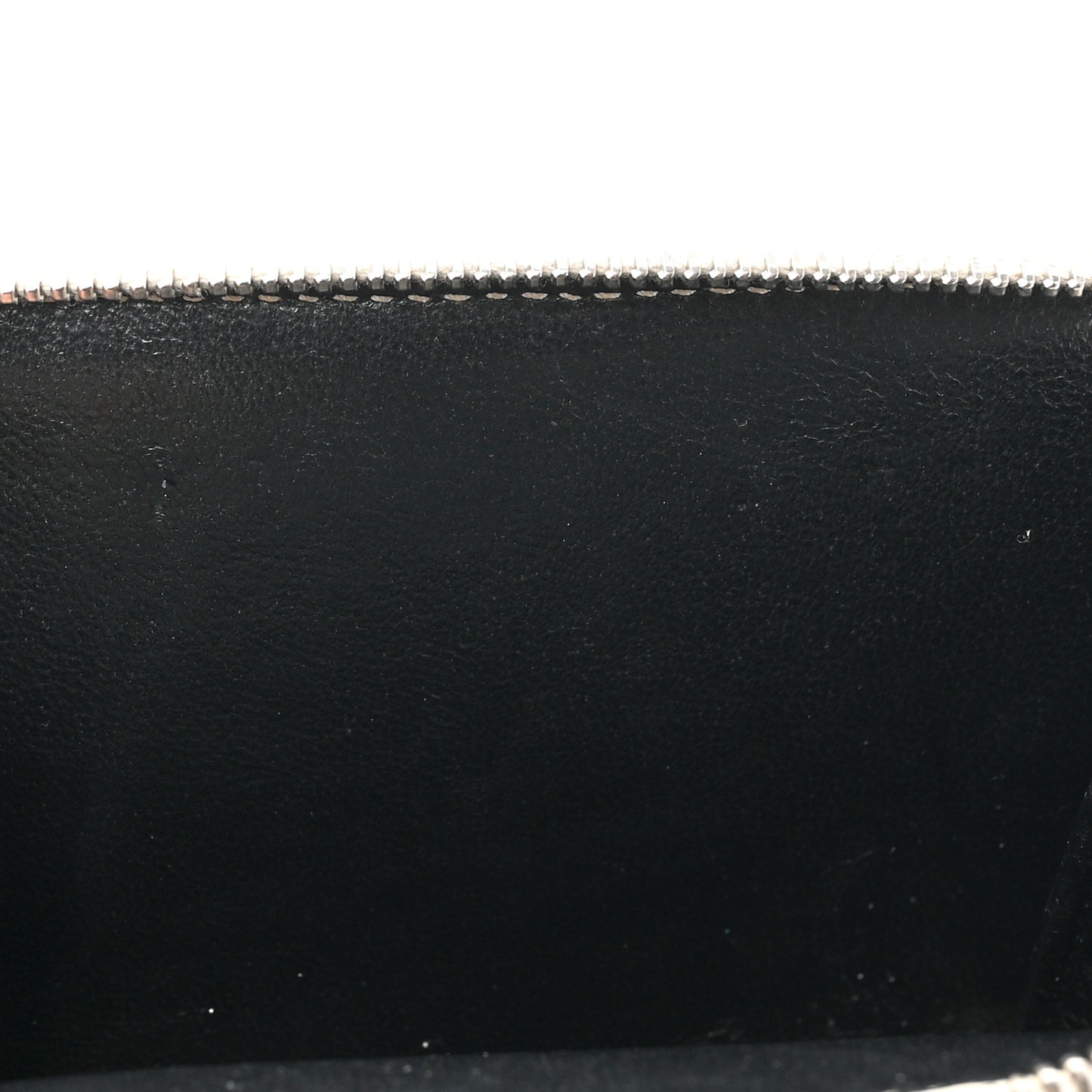 Grain De Poudre Matelasse Chevron Monogram Compact Zip Around Wallet Ivory