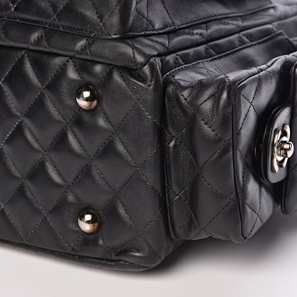 Chanel Calfskin Quilted Large Cambon Multipocket Reporter Black 24 of 24