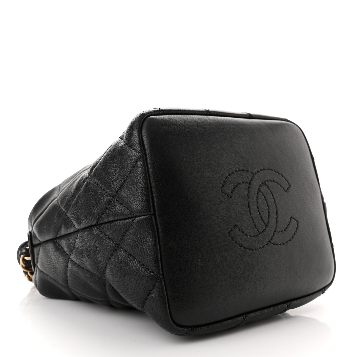 Lambskin Quilted Small Perfect Meeting Hobo Black