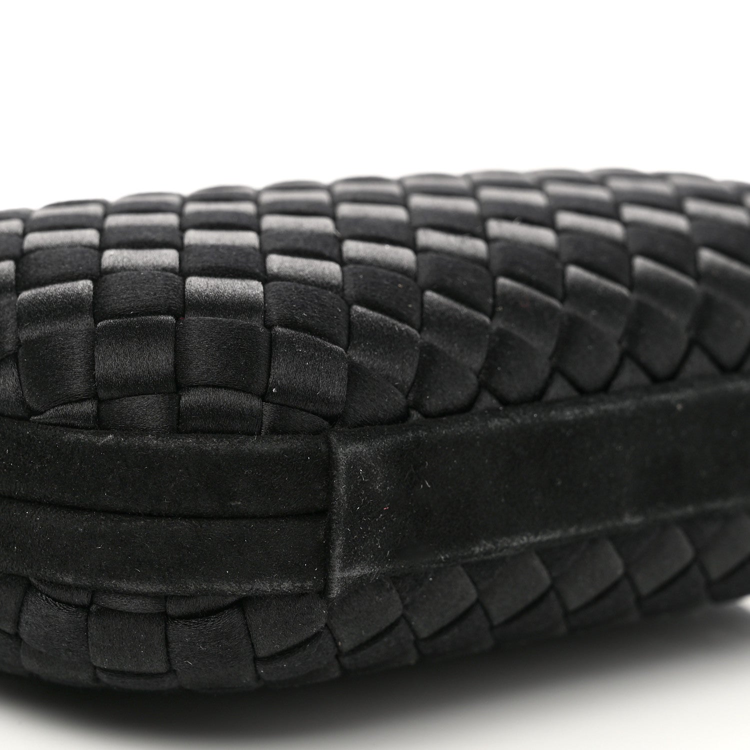 Bottega Veneta Satin Intreccio Impero Knot Clutch Black 7 of 8