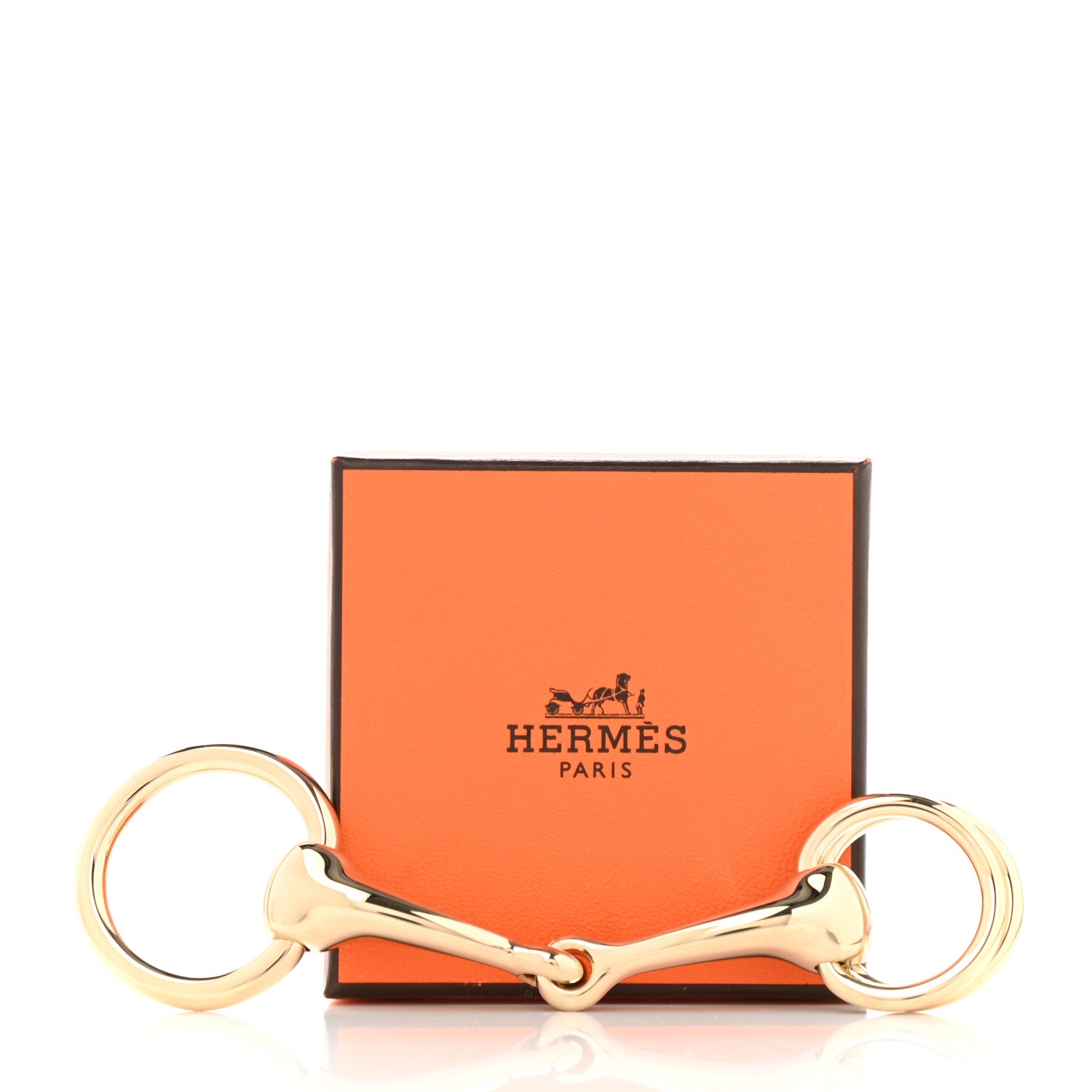 Hermes Permabrass Mors Scarf Ring Gold 5 of 5