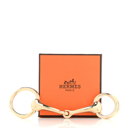 Hermes Permabrass Mors Scarf Ring Gold 5 of 5
