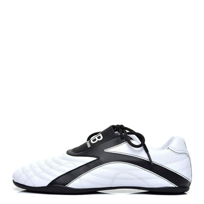 Balenciaga Matte Calfskin Womens Zen Sneaker 39 White Black 1 of 9