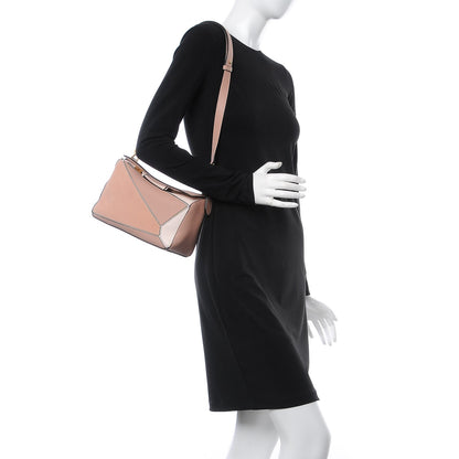 Loewe Calfskin Suede Small Puzzle Bag Blush 2 of 7
