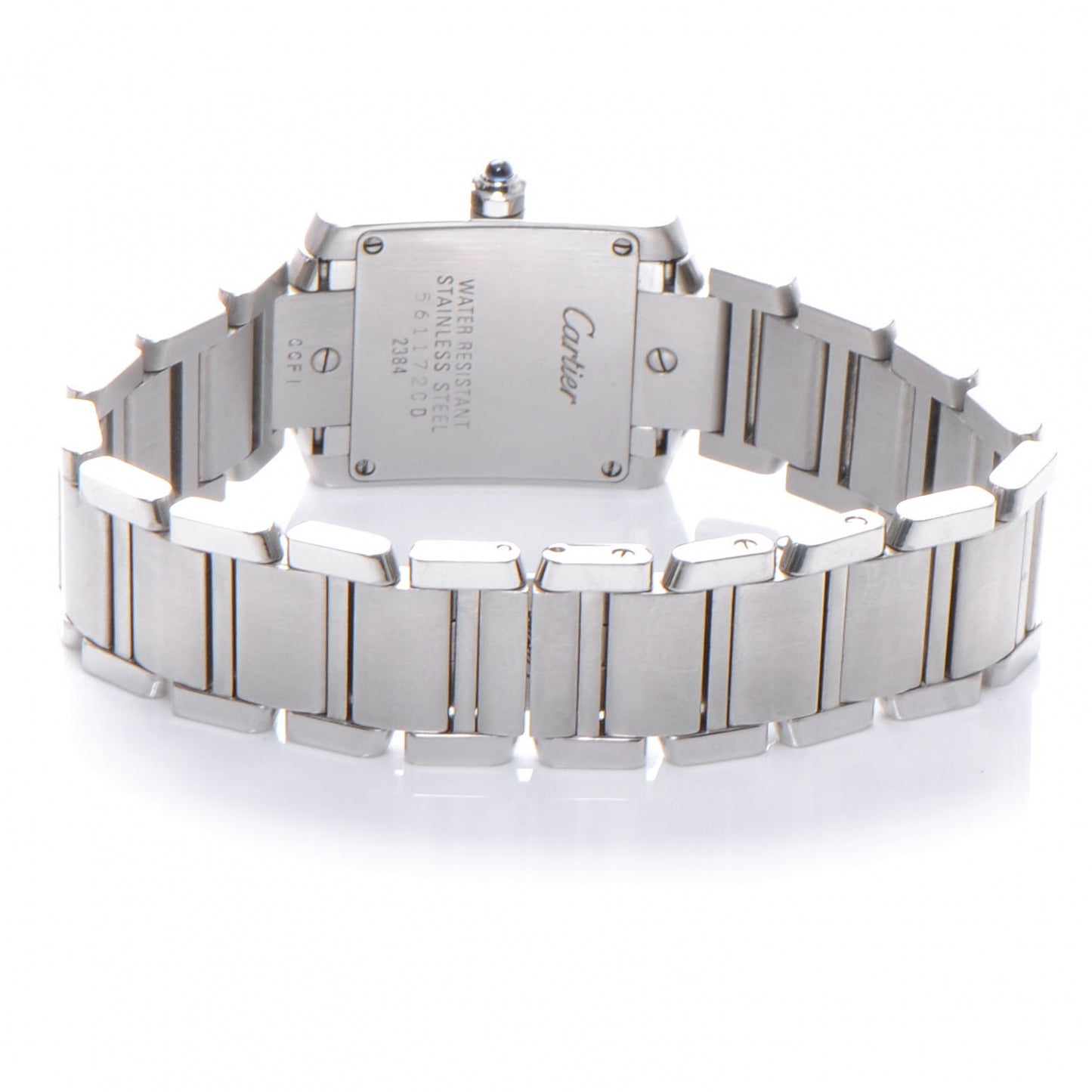 Stainless Steel 20mm Tank Francaise Quartz Watch