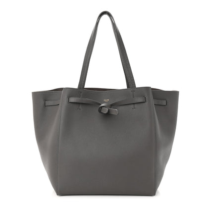 Celine Soft Grained Calfskin Small Belt Cabas Phantom Medium Grey 1 of 11