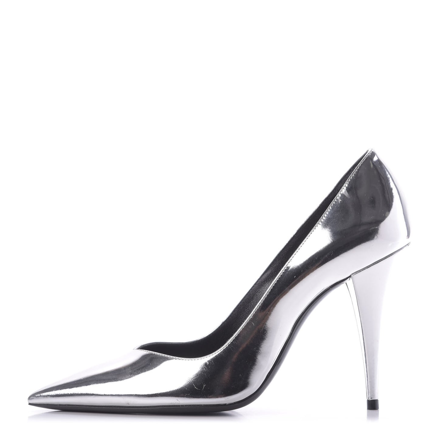 Calfskin Kiki 100 Pumps 37 Silver