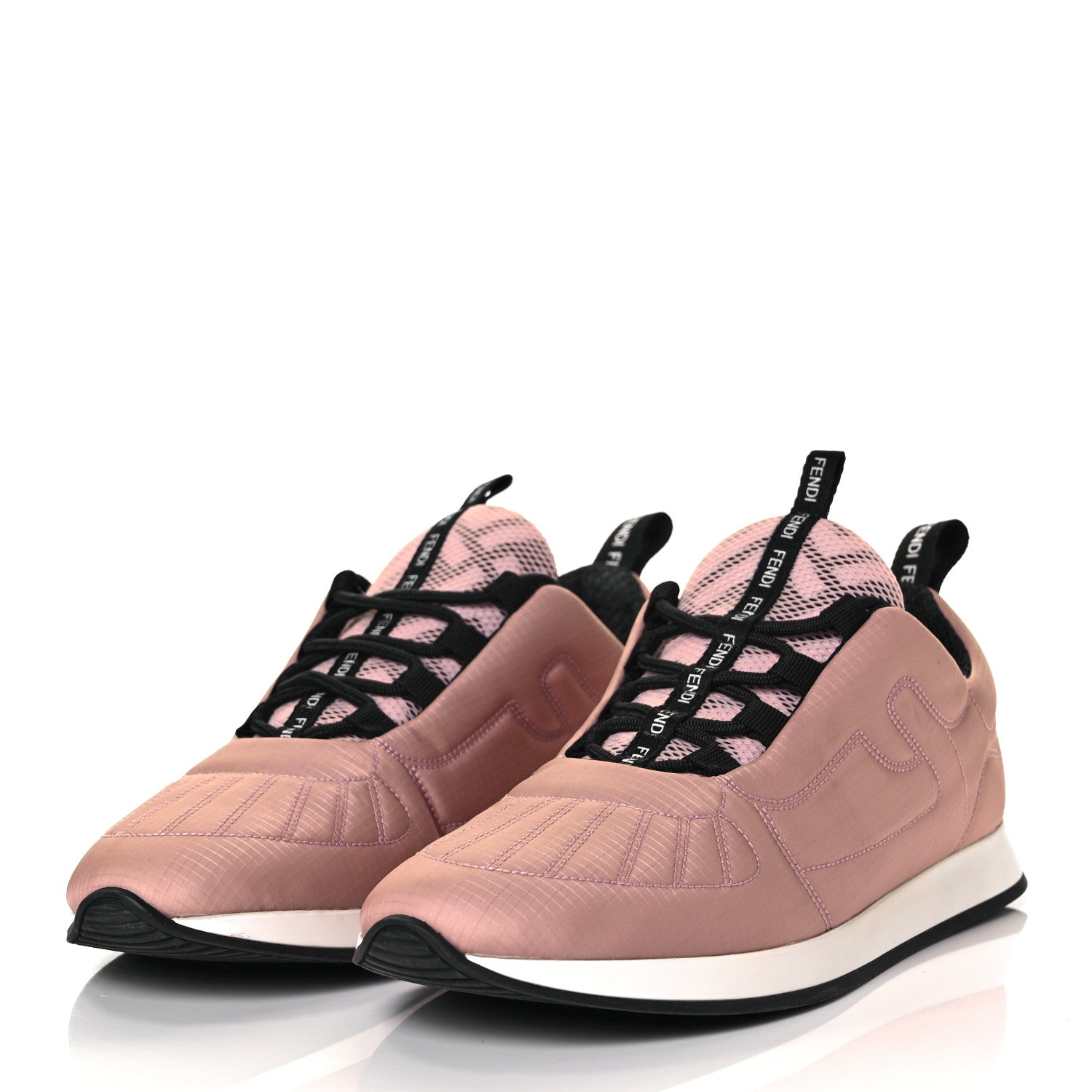 Fendi Stretch Fabric FFreedom Sneakers 37.5 Pink 3 of 9