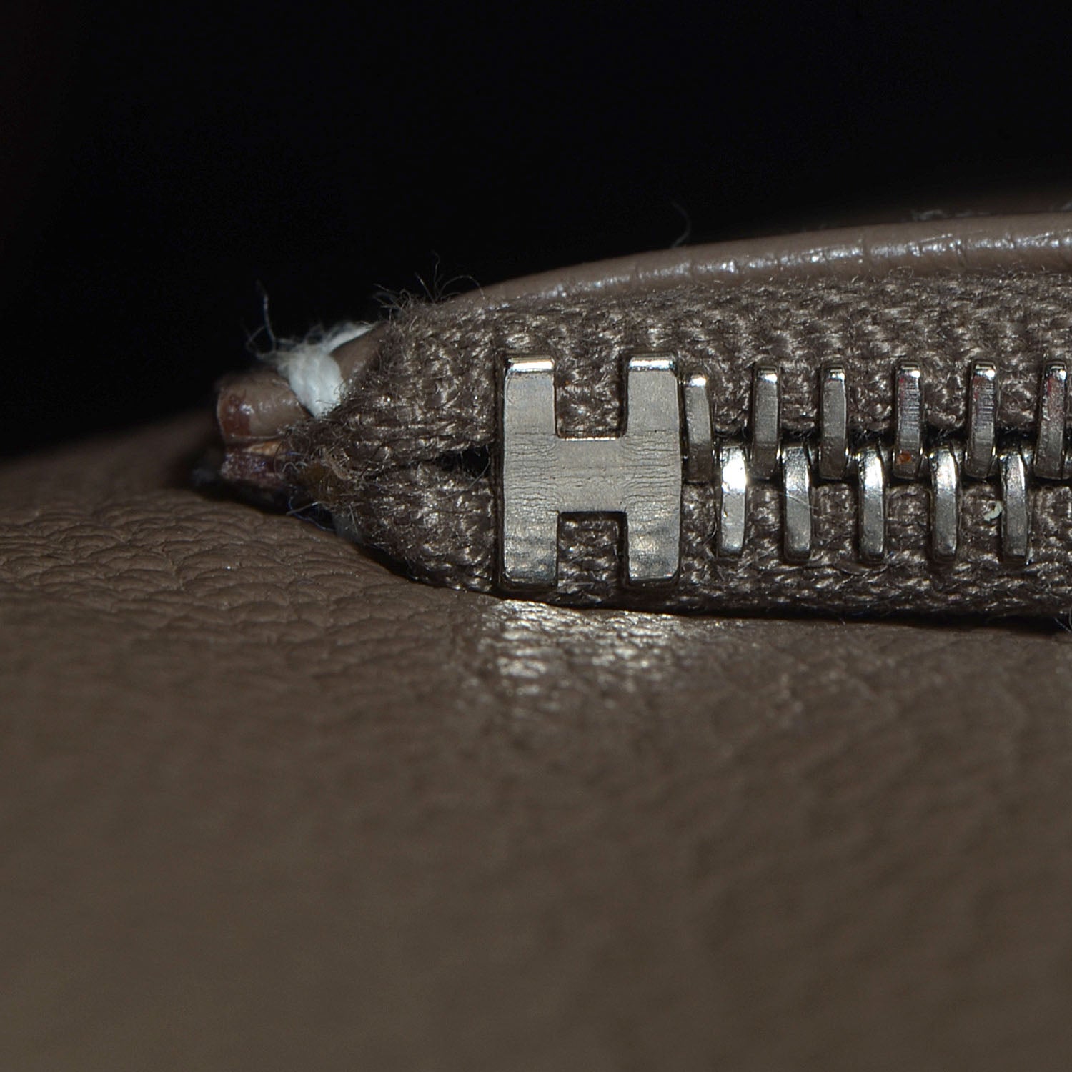 Hermes Taurillon Clemence Jypsiere 34 Etoupe 9 of 18