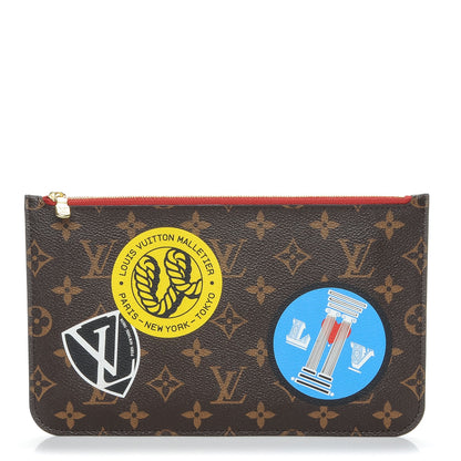 Louis Vuitton Monogram World Tour Neverfull MM GM Pochette 1 of 7