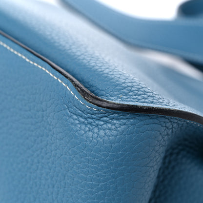 Hermes Taurillon Clemence Jypsiere 31 Blue Jean 11 of 17