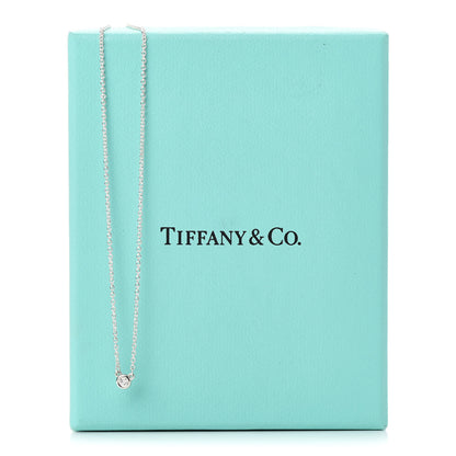 Tiffany Sterling Silver Diamond .03ct Elsa Peretti Diamonds by the Yard Pendant Necklace 8 of 8
