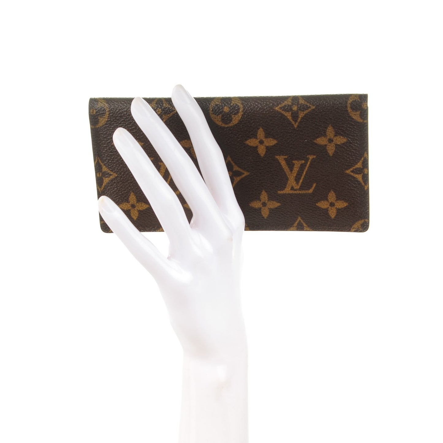 Monogram Simple Checkbook Holder Wallet Cover