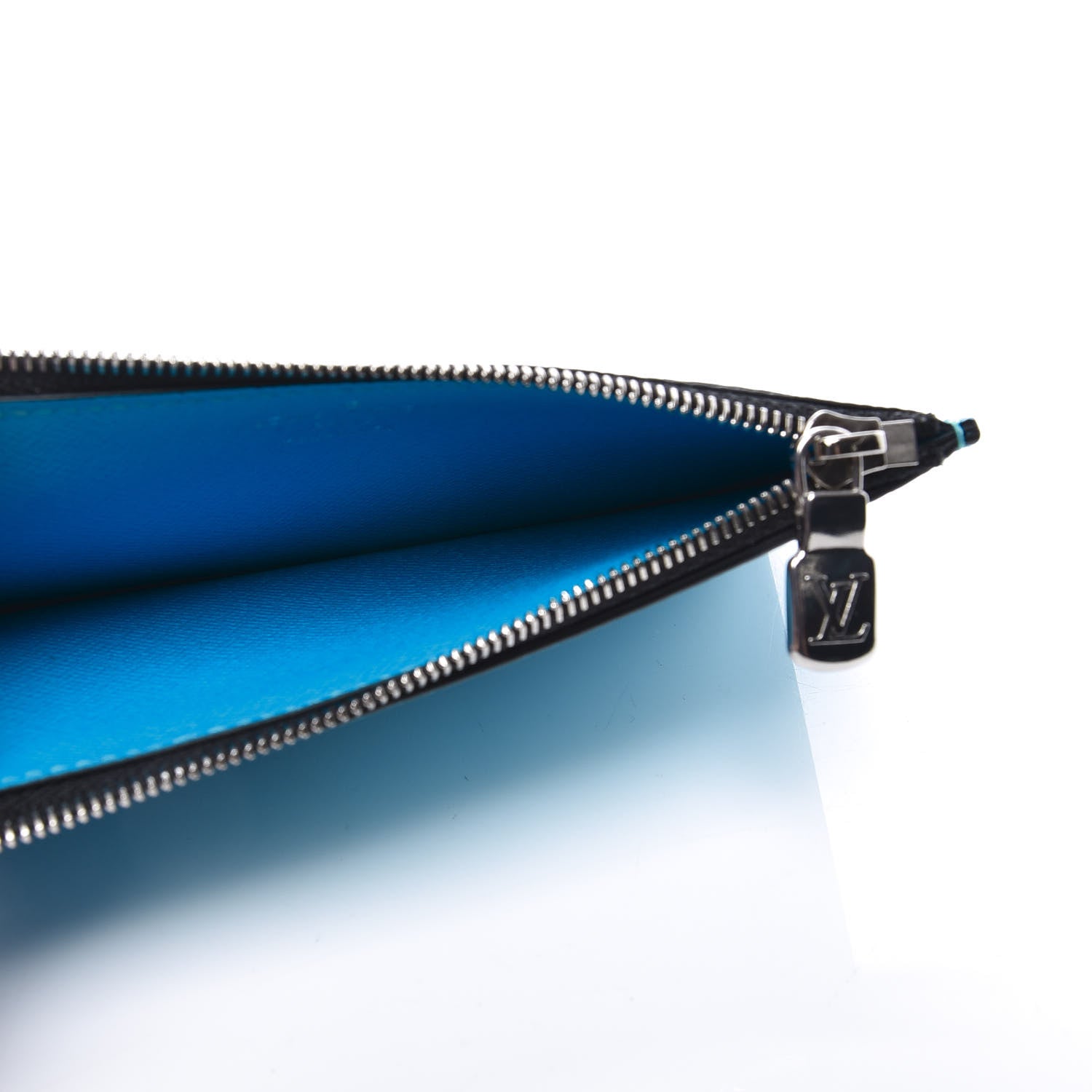 Louis Vuitton Taigarama Coin Card Holder Blue Lagoon 4 of 9