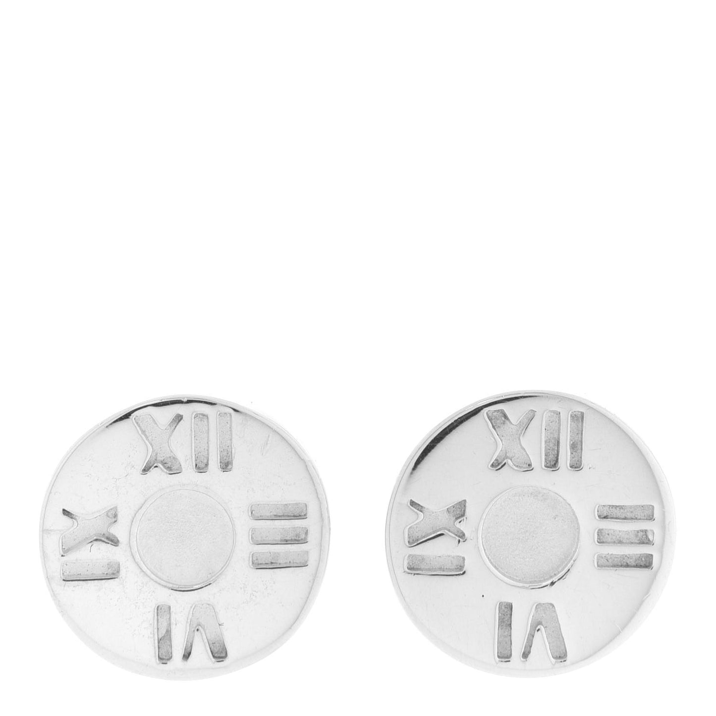 Sterling Silver Atlas Round Earrings