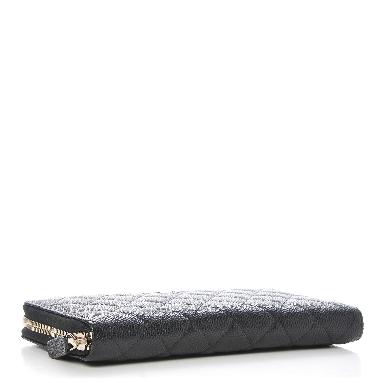 Chanel Caviar Quilted Large Zip Around Organizer Wallet Black 4 of 8