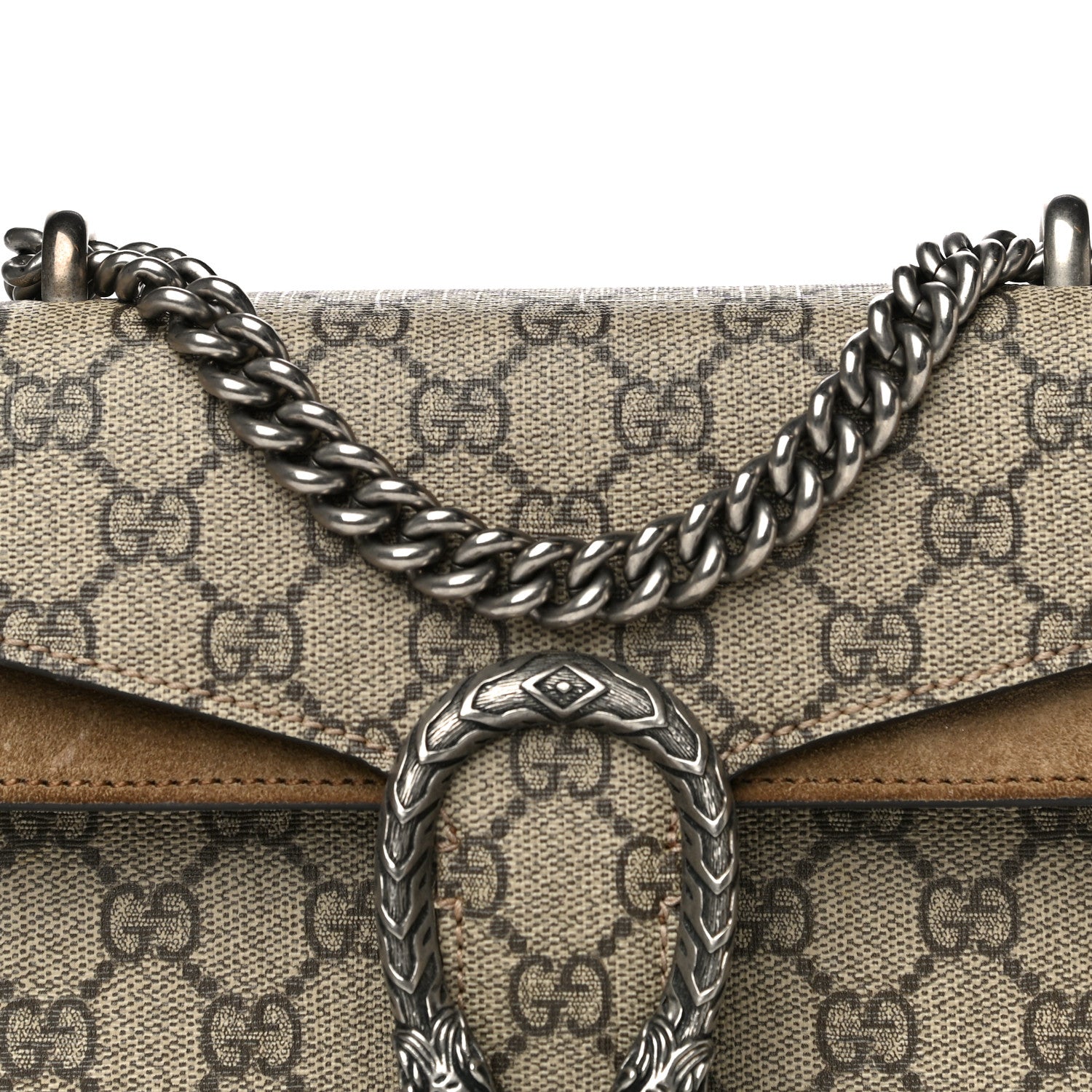 Gucci GG Supreme Monogram Mini Dionysus Shoulder Bag Taupe 7 of 11