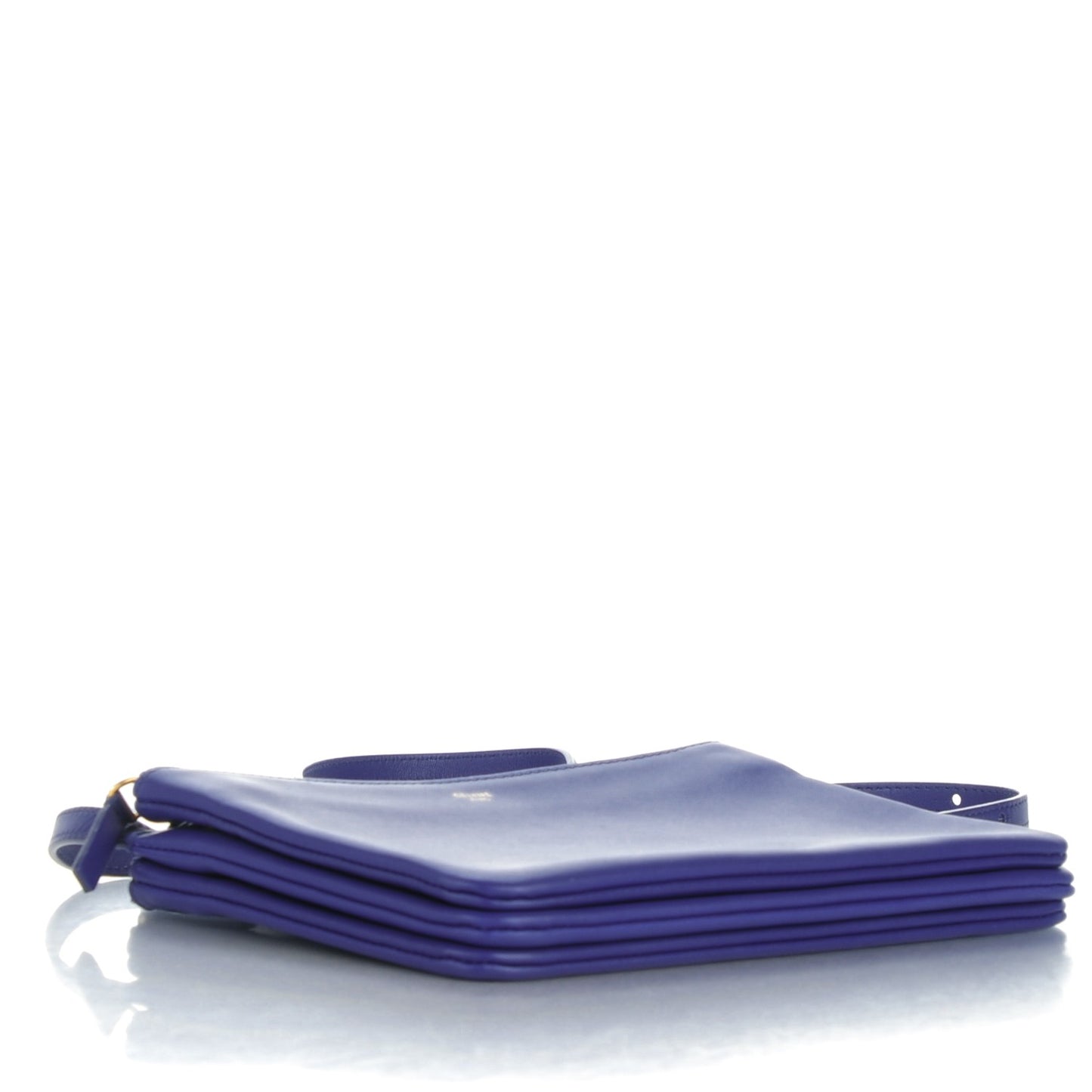 Lambskin Small Trio Crossbody Bag Violet Blue