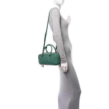 Miu Miu Calfskin Arcadie Top Handle Bag Salvia 2 of 9