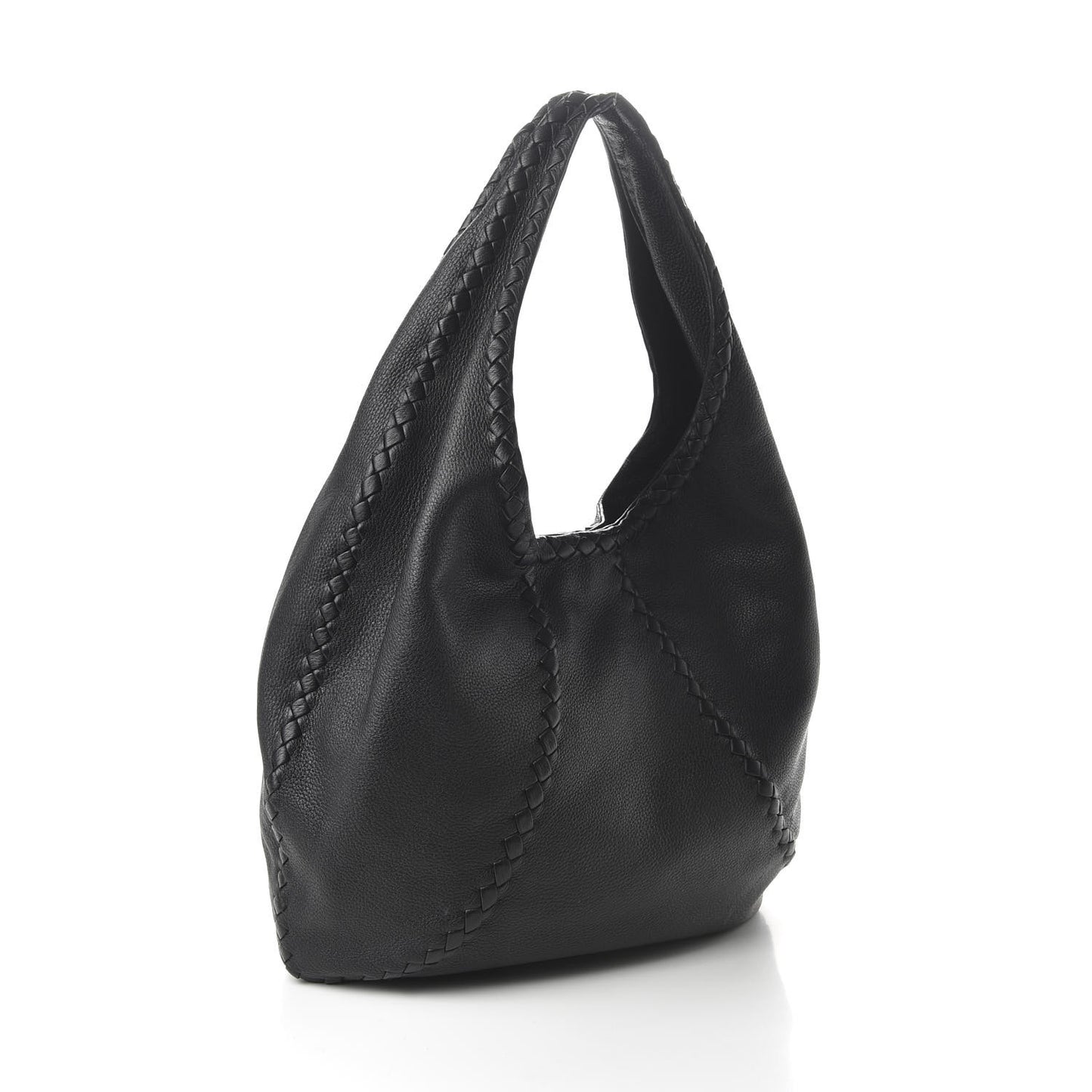Cervo Deerskin Large Hobo Black