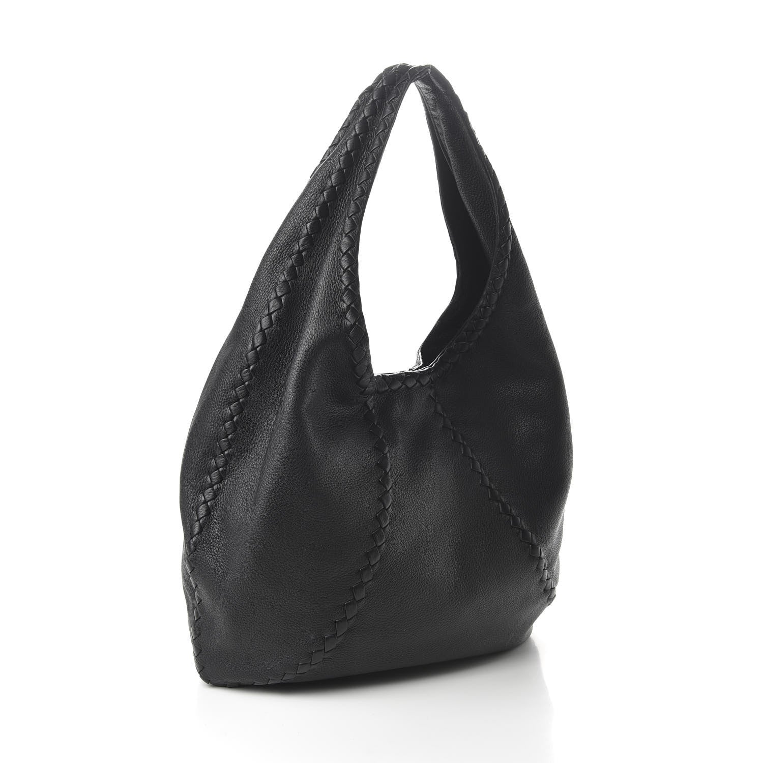 Bottega Veneta Cervo Deerskin Large Hobo Black 3 of 9
