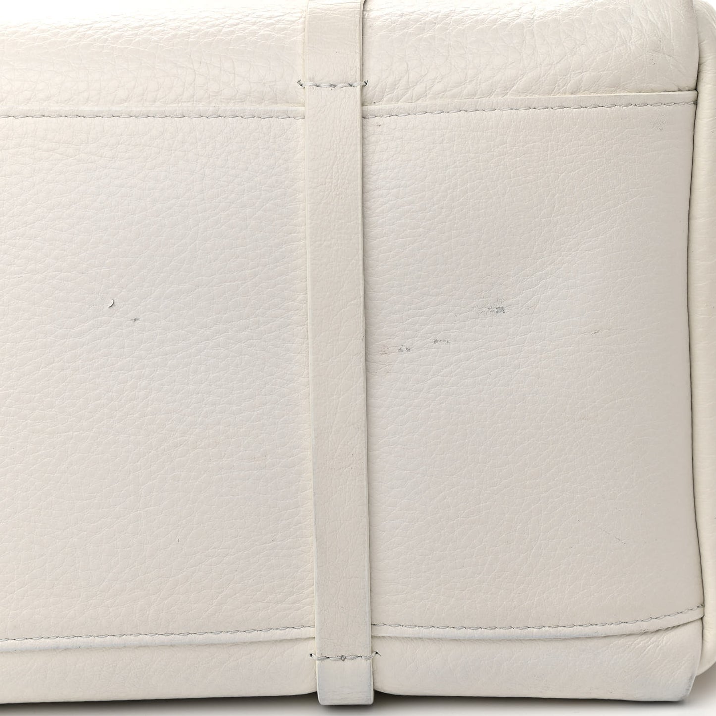 Smooth Calfskin Double Sided Medium Everyday Tote Optic White Black